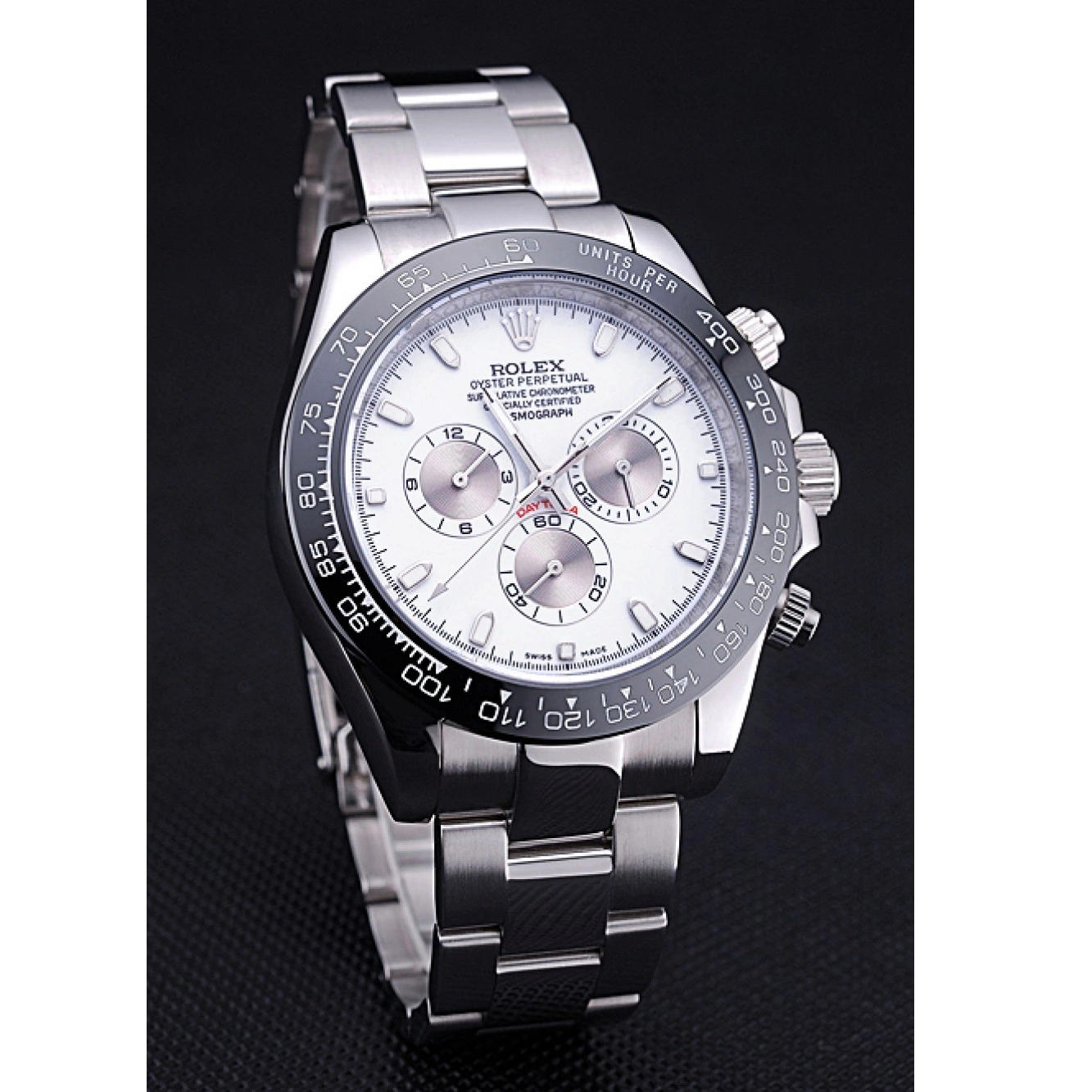 Aaa fake watches Dial 622542 Rolex Cosmograph White Steel Bracelet Daytona Stainless 0607